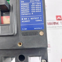 Terasaki Electric Tl-100F Tembreak Circuit Breaker 15A 3 Pole 120Ka Ac460V