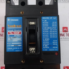 Terasaki Electric Tl-100F 3 Pole Tembreak Circuit Breaker Ac690V Ac220V 120Ka