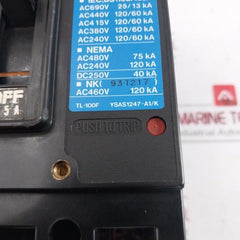 Terasaki Electric Tl-100F 3 Pole Tembreak Circuit Breaker Ac690V Ac220V 120Ka