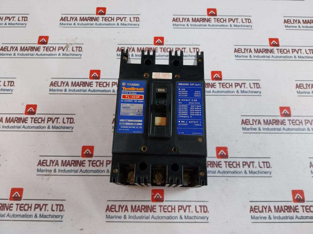 Terasaki Electric Tl-100F Circuit Breaker 100A Ac220V 120Ka