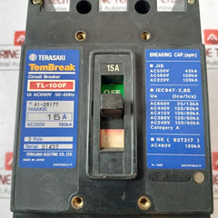 Terasaki Electric Tl-100F Tembreak Current Limiting Circuit Breaker 2H0764Saa/K