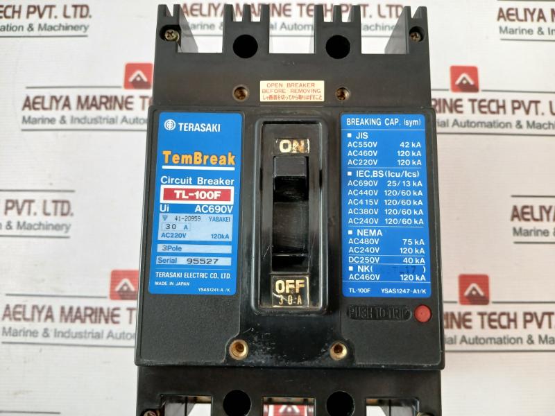 Terasaki Electric Tl-100F Tembreak Circuit Breaker Ac220V 120Ka Ac690V