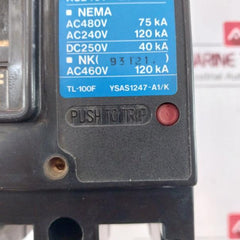 Terasaki Electric Tl-100F Tembreak Circuit Breaker Ac690V 60A Ysas1241-a/K