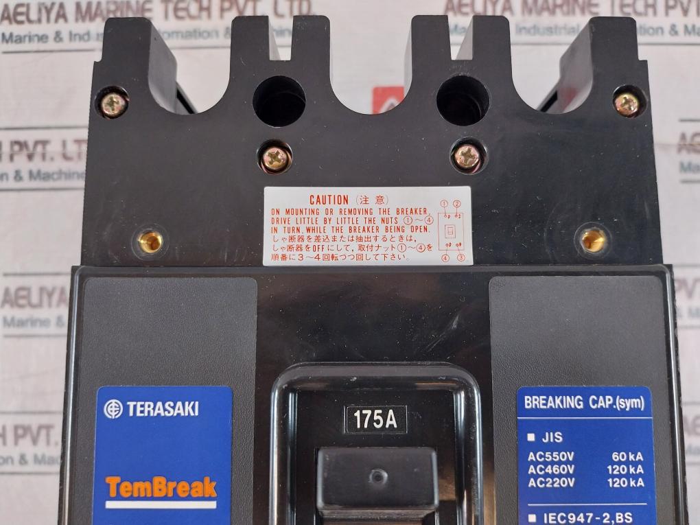 Terasaki Electric Tl-225F 175A 3 Pole Current Limiting Circuit Breaker