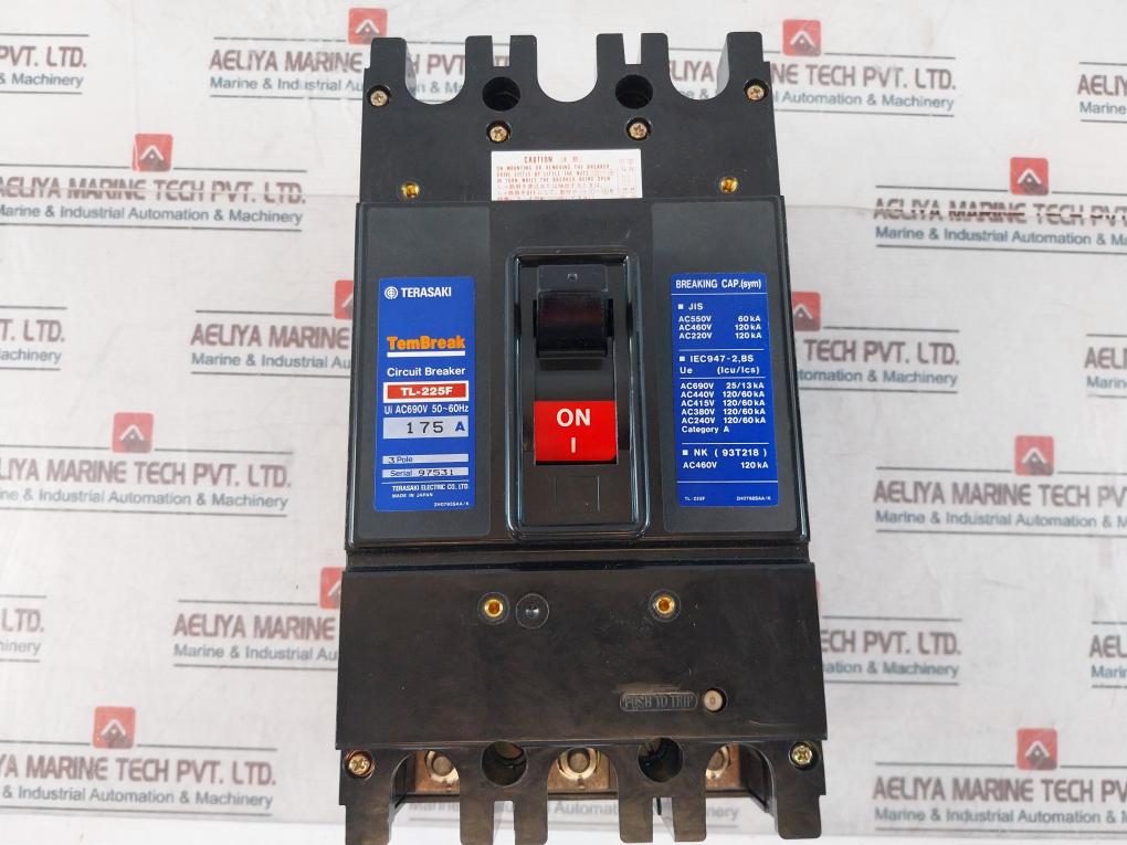 Terasaki Electric Tl-225F 175A 3 Pole Current Limiting Circuit Breaker