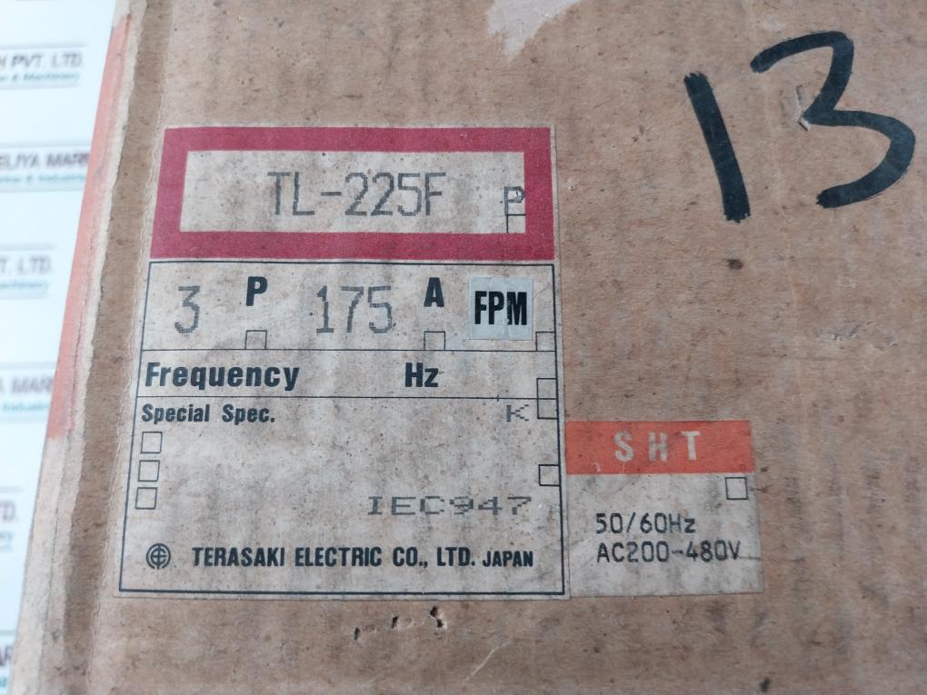 Terasaki Electric Tl-225F 175A Current Limiting Circuit Breaker 3 Pole