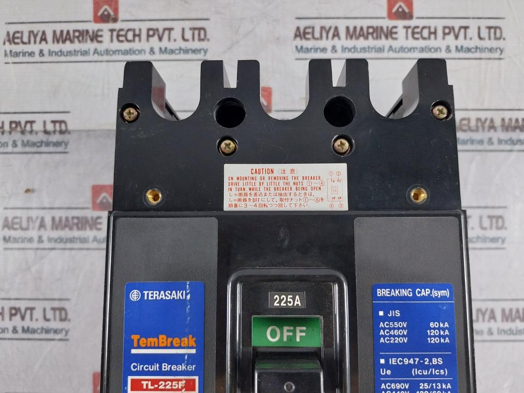 Terasaki Electric TL-225F 225A 3 Pole Circuit Breaker
