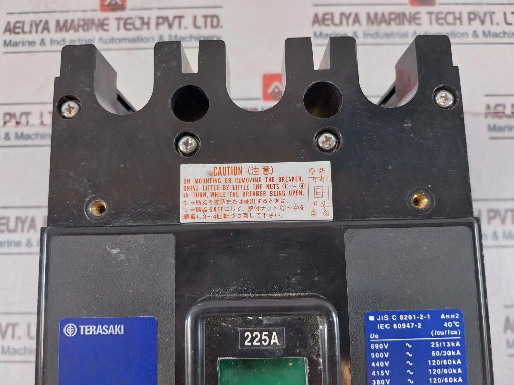 Terasaki Electric Tl-225F 225A Current Limiting Circuit Breaker 690V 50/60Hz