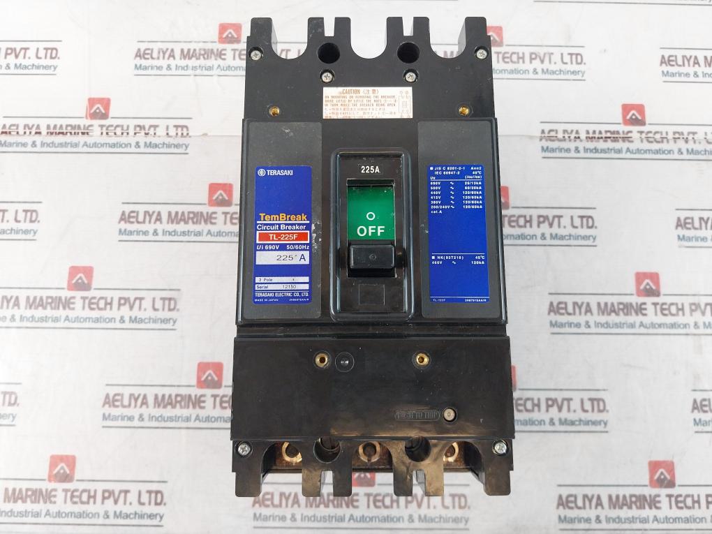 Terasaki Electric Tl-225F 225A Current Limiting Circuit Breaker 690V 50/60Hz