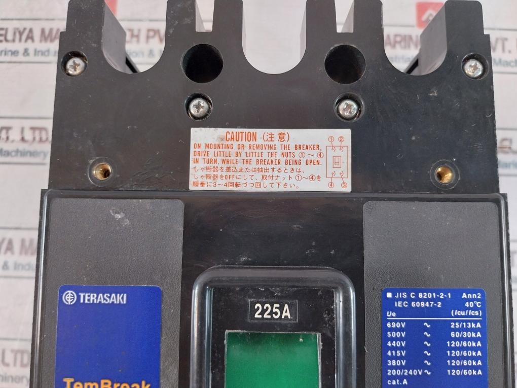 Terasaki Electric Tl-225F 225A Current Limiting Circuit Breaker 690V 50/60Hz