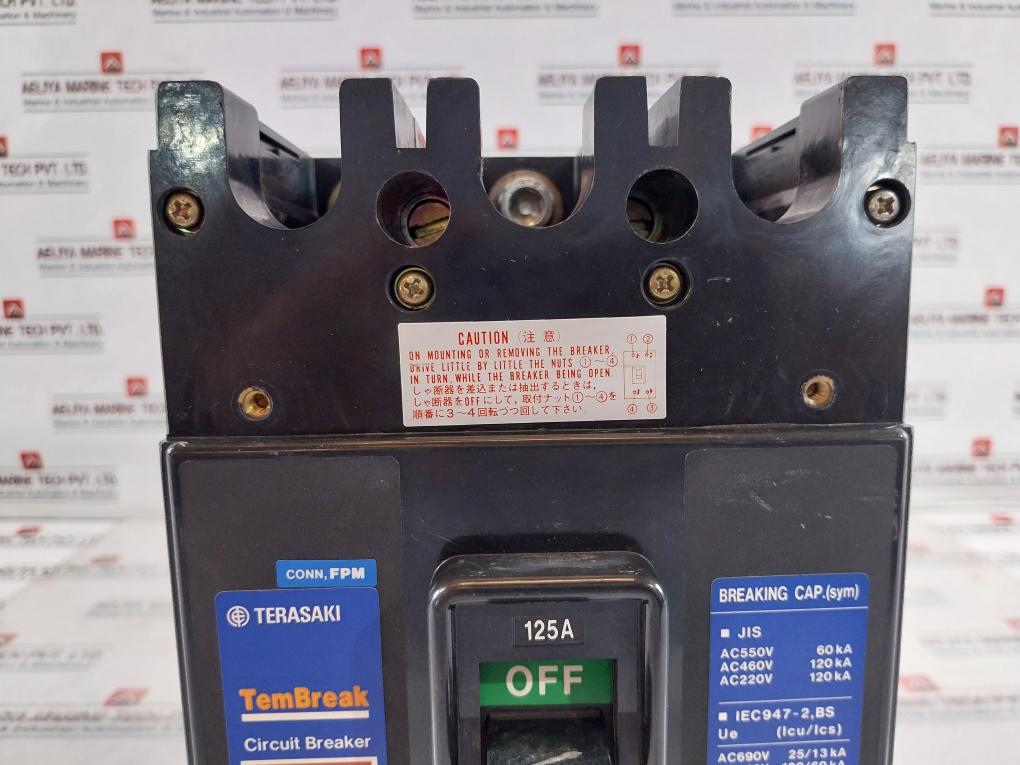 Terasaki Electric Tl-225F Circuit Breaker 125A Ac690V 50~60Hz