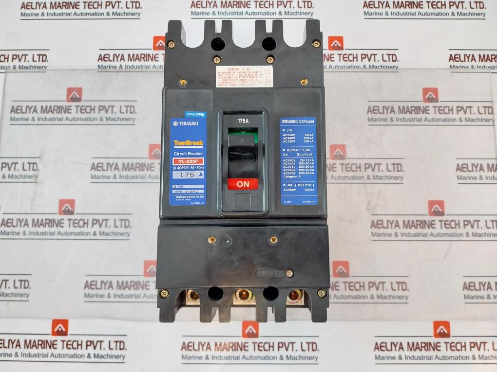 Terasaki Electric Tl-225F Circuit Breaker 175A 3 Pole Ac690V 50~60Hz