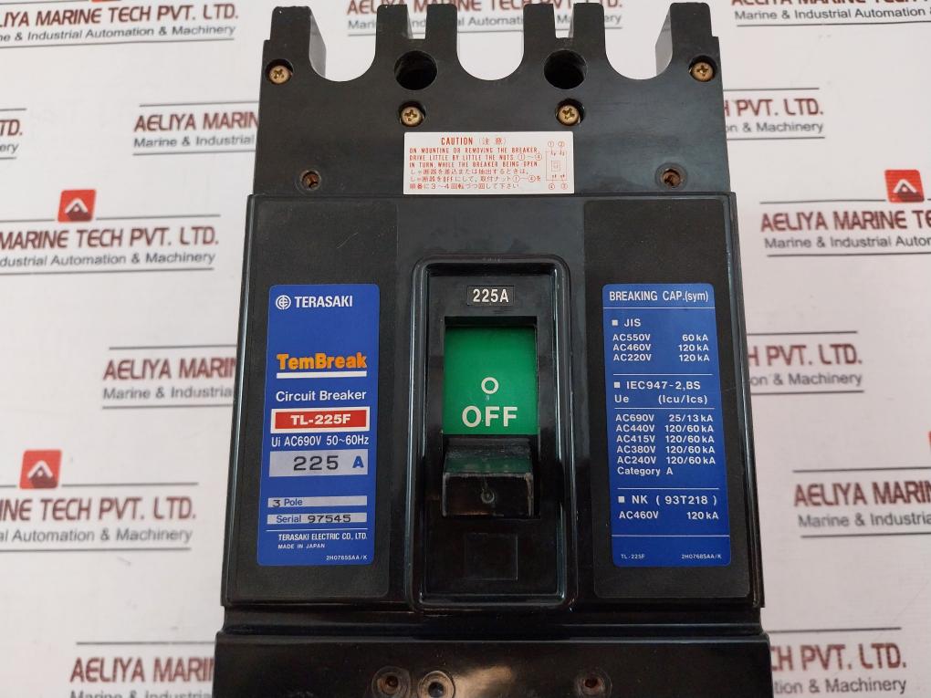 Terasaki Electric Tl-225F Circuit Breaker 225A 3 Pole