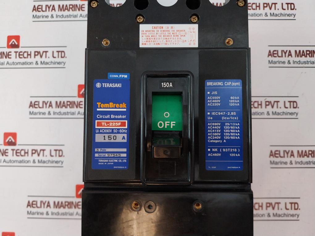 Terasaki Electric Tl-225F Circuit Breaker 150A 2H0765Saa/K