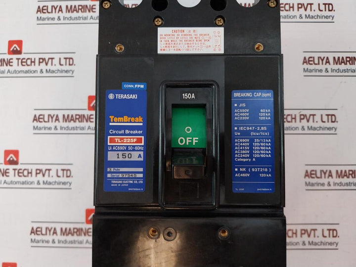 Terasaki Electric Tl-225F Circuit Breaker 150A 2H0765Saa/K