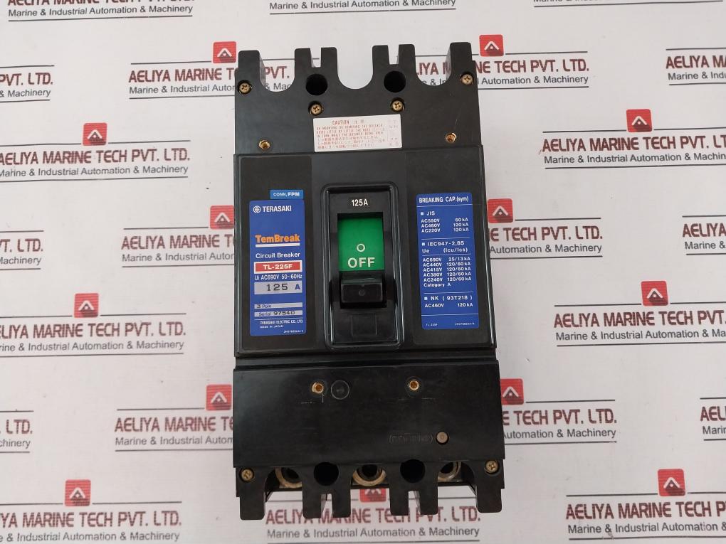 Terasaki Electric Tl-225F Circuit Breaker 3 Pole 125A