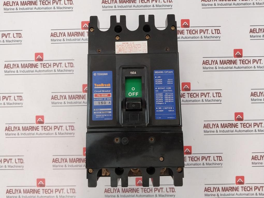 Terasaki Electric Tl-225F Circuit Breaker 150A 690V 50~60Hz