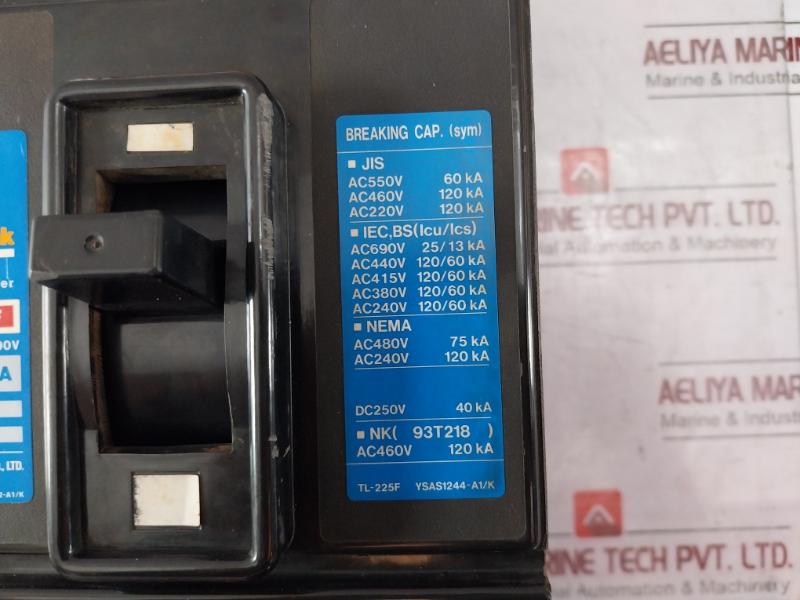 Terasaki Electric Tl-225F Circuit Breaker Ysas1242-a1/K Ac460V 120Ka 175 A