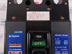Terasaki Electric Tl-225F Current Limiting Circuit Breaker 3 Pole 125A