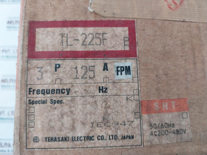 Terasaki Electric Tl-225F Current Limiting Circuit Breaker 3 Pole 125A
