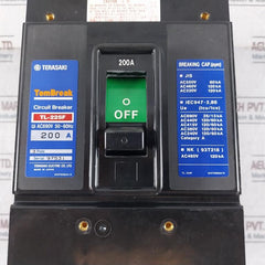 Terasaki Electric Tl-225F Current Limiting Circuit Breaker Shunt Trip 200A