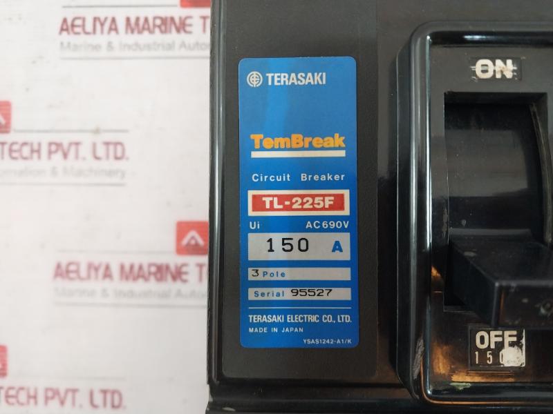 Terasaki Electric TL-225F TemBreak 3 Pole Circuit Breaker 150A AC690V