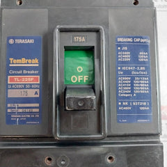 Terasaki Electric Tl-225F Tembreak Circuit Breaker 3 Pole Ac690V 50-60Hz 175A