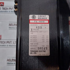 Terasaki Electric Tl-400 Circuit Breaker 400 A
