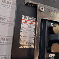 Terasaki Electric Tl-400E 3 Pole Circuit Breaker 250V 50-60 Hz