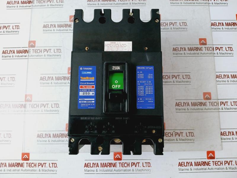 Terasaki Electric Tl-400E 3 Pole Circuit Breaker 2H0765Sba/K Ac460V 120Ka