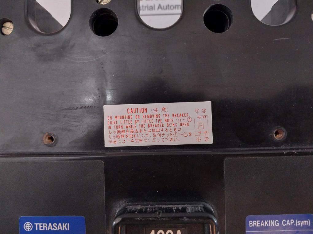 Terasaki Electric Tl-400E 3 Pole Circuit Breaker 400A 50/60Hz