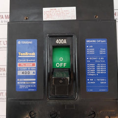 Terasaki Electric Tl-400E 3 Pole Circuit Breaker 400A 50/60Hz
