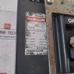 Terasaki Electric Tl-400E 400A Circuit Breaker Ac 660V Dc 250V