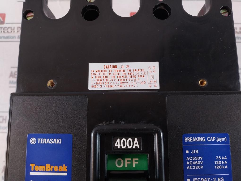 Terasaki Electric Tl-400E 400A Current Limiting Circuit Breaker