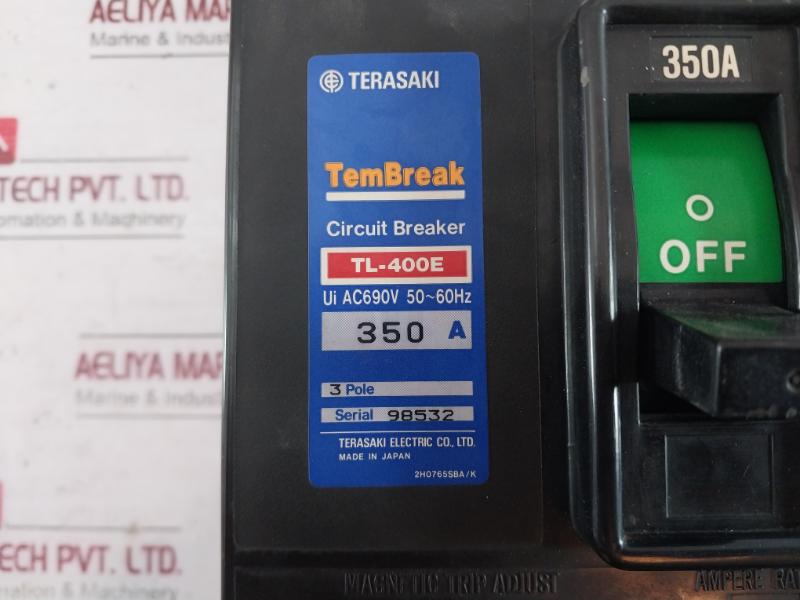 Terasaki Electric Tl-400E Circuit Breaker 350A 50-60Hz