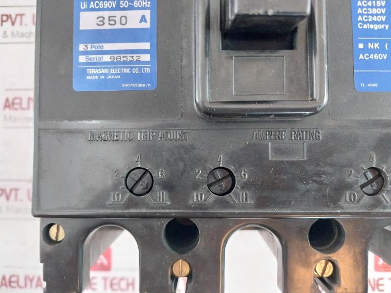 Terasaki Electric Tl-400E Circuit Breaker 350A 50-60Hz