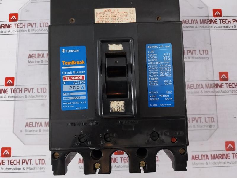 Terasaki Electric Tl-400E Current Limiting Circuit Breaker Ysas1245-a1/K