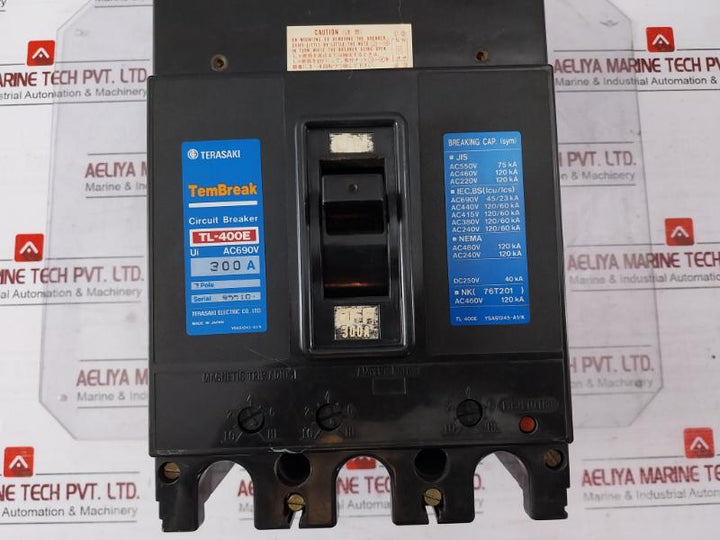 Terasaki Electric Tl-400E Current Limiting Circuit Breaker Ysas1245-a1/K