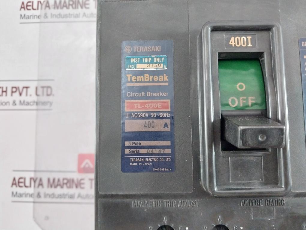 Terasaki Electric Tl-400E Circuit Breaker Tl-400E Ui Ac690V 50-60Hz