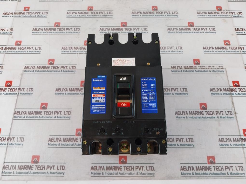 Terasaki Electric Tl-400E Current Limiting Circuit Breaker 300A 3 Pole