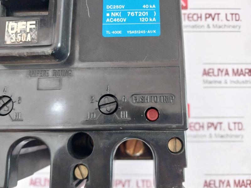 Terasaki Electric Tl-400E Tembreak Circuit Breaker 3 Pole 200-480V 50/60 Hz 350A