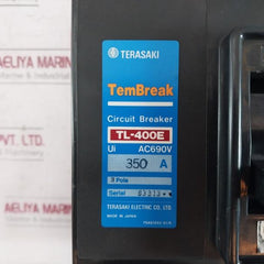 Terasaki Electric Tl-400E Tembreak Circuit Breaker 3 Pole 200-480V 50/60 Hz 350A