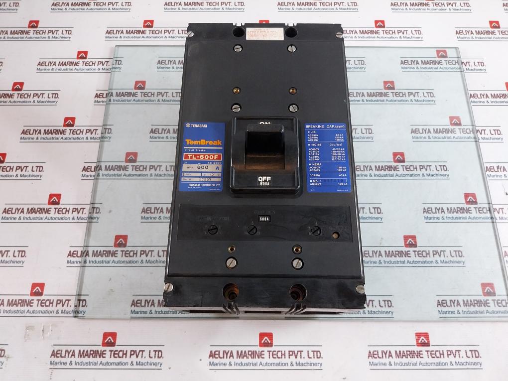 Terasaki Electric Tl-600F Tembreak Circuit Breaker 3-pole 600A Ac690V 50-60Hz