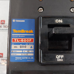 Terasaki Electric Tl-600F Tembreak Circuit Breaker 3-pole 600A Ac690V 50-60Hz
