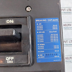 Terasaki Electric Tl-600F Tembreak Circuit Breaker 3-pole 600A Ac690V 50-60Hz
