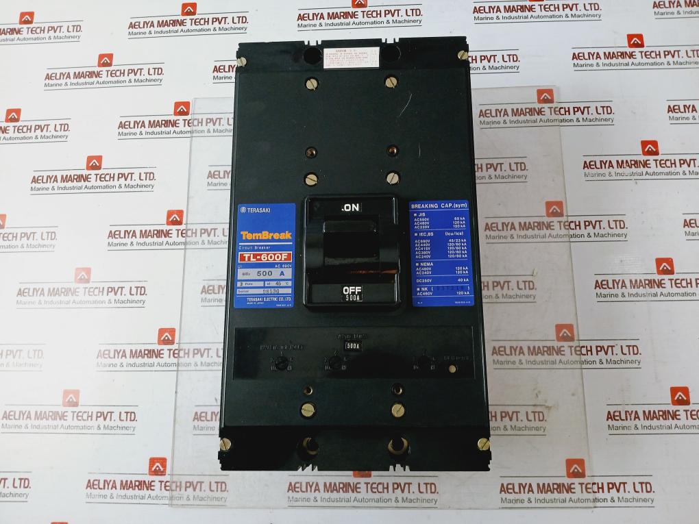 Terasaki Electric Tl-600F 3 Pole Tembreak Circuit Breaker 200-480V 50/60Hz