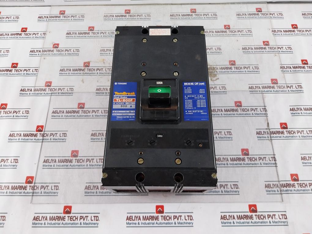 Terasaki Electric Tl-600F Circuit Breaker 500A 3 Pole 2H0766Sab/K