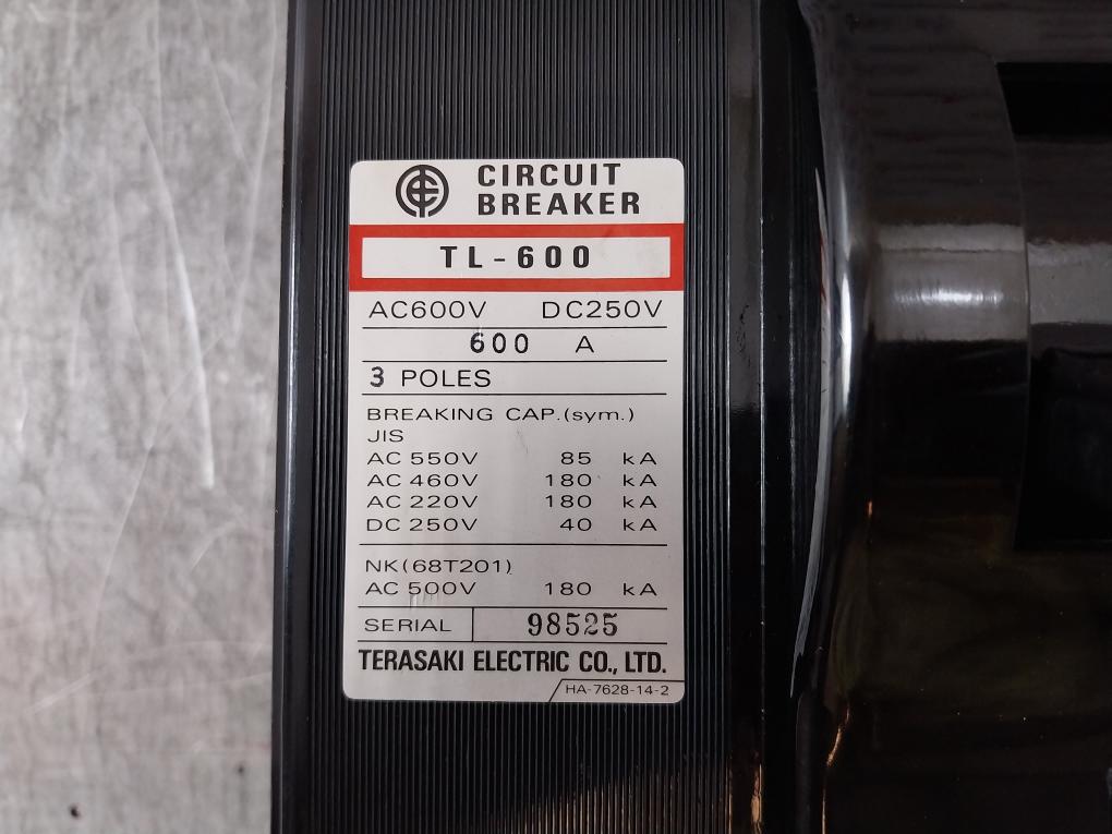 Terasaki Electric Tl-600 Molded Case Circuit Breaker 600 A