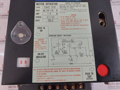 Terasaki Electric TL-800F Circuit Breaker W/ Motor Operator TMC 9B 700A 3 Pole