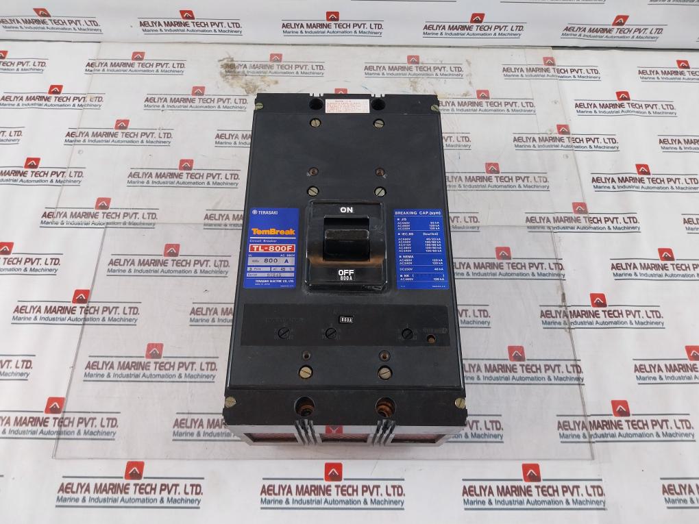 Terasaki Electric Tembreak Tl-800F Circuit Breaker 800A 3 Pole Ac 690V 60Hz